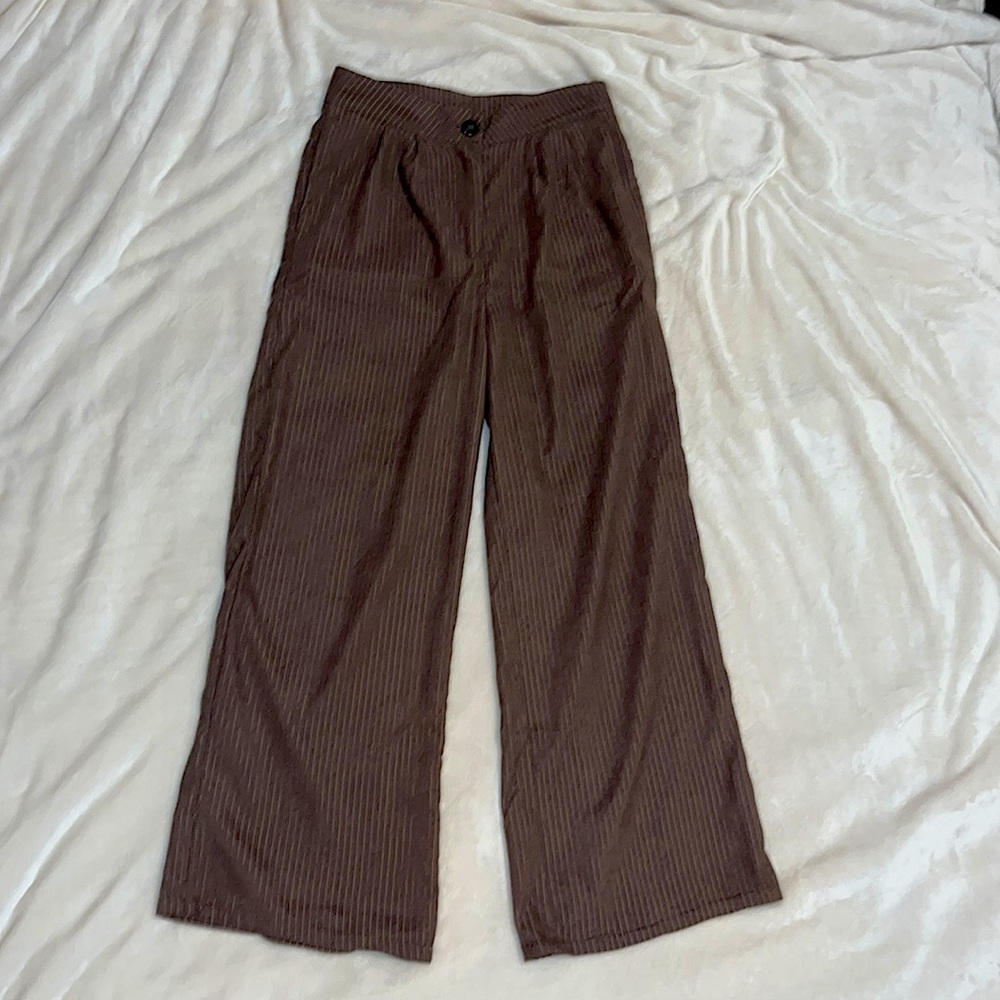 Brown casual trousers - Picture 1 of 3